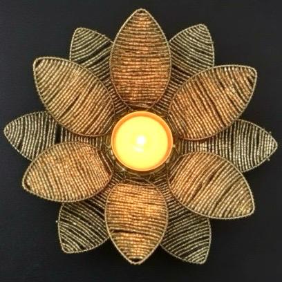 Beaded Lotus Stand - GOLDEN (BUY MORE, SAVE MORE!)