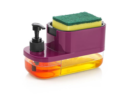 3 In 1 Soap Dispenser Hand Wash And Dish Soap With Sponge