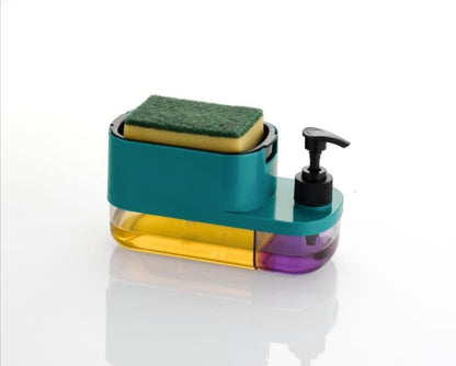 3 In 1 Soap Dispenser Hand Wash And Dish Soap With Sponge