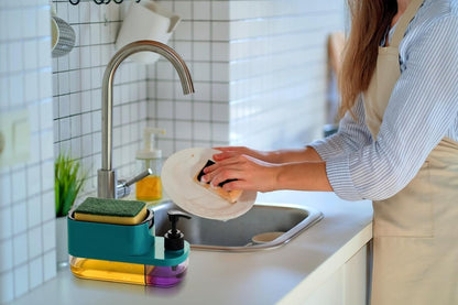 3 In 1 Soap Dispenser Hand Wash And Dish Soap With Sponge